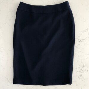 Nine West Suit Separates 100% Polyester Lined Pencil Skirt Navy Size 4